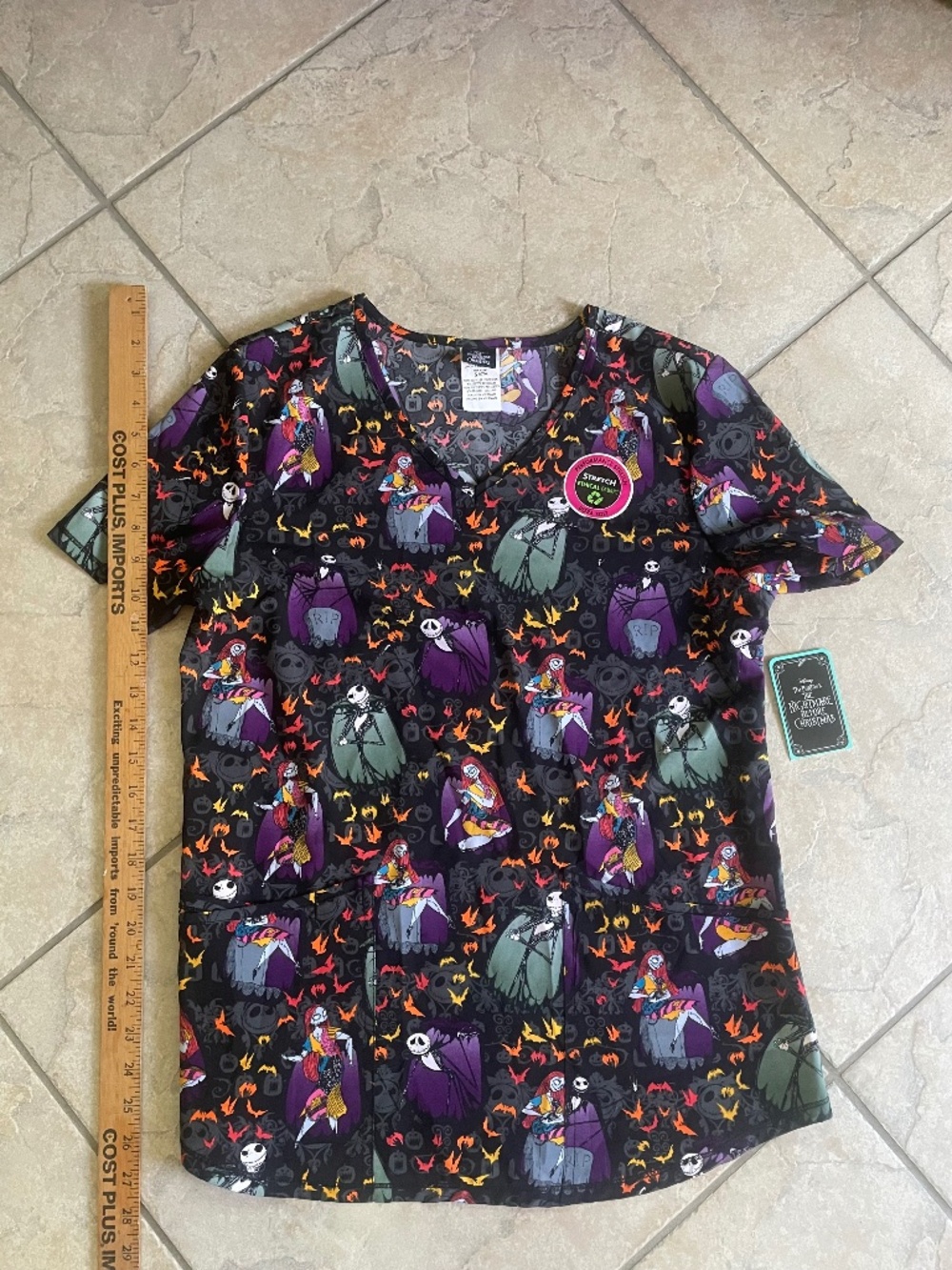 Nightmare before Christmas scrub top